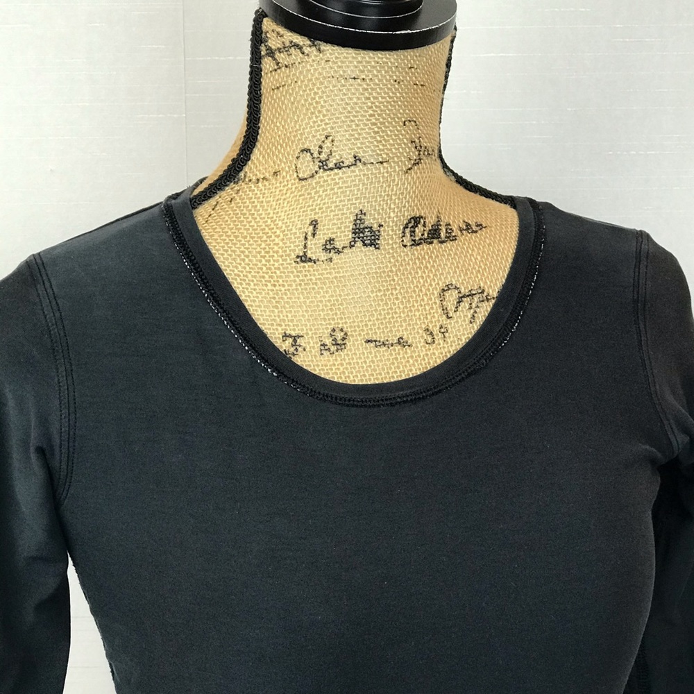 Lululemon Yoga Reversible Cotton Knit Top Black - Picture 5 of 11
